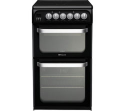 HOTPOINT  HUE52KS Electric Ceramic Cooker - Black